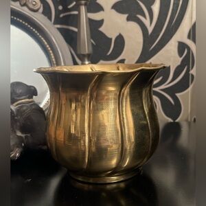 Vintage Brass Vase Planter/Pot /Boho Decor